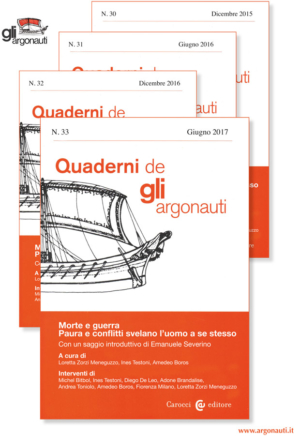 Abbonamenti riviste argonauti. Copertine Quaderni