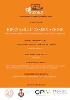 Convegno Gli Argonauti 2017. Ripensare l'osservazione