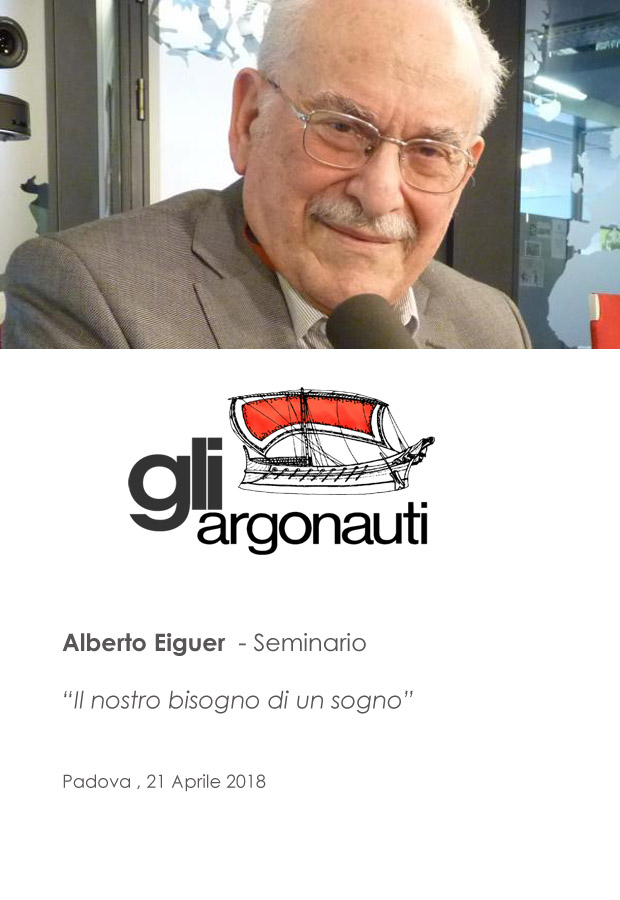 Alberto Eiguer. Abbiamo bisogno di un sogno. Seminario, Padova, 21 Aprile 2018