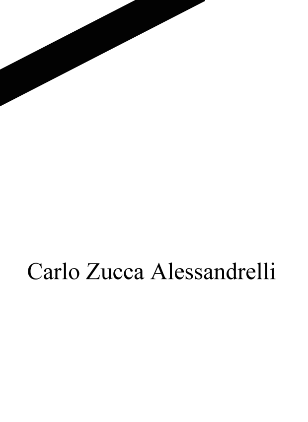 Carlo Zucca Alessandrelli. In memoria