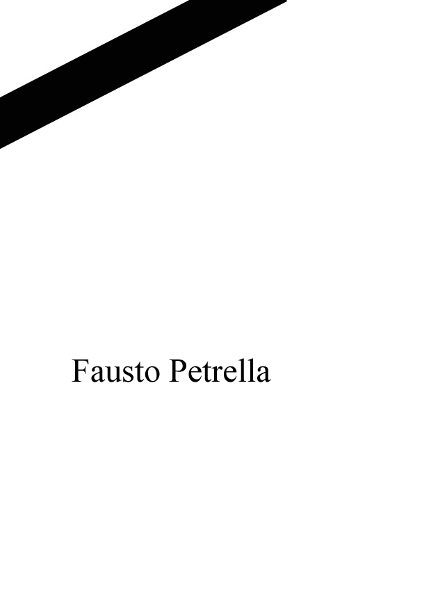 In memoria di Fausto Petrella